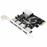 CARD adaptor LOGILINK, PCI-Express la 4 x USB3.0, 