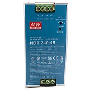 NDR-240-48 - Power supply - Blue - Grey - Metal - EN55022 Class B - 240 W - 5 A
