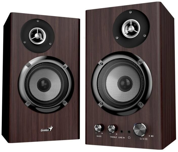 BOXE GENIUS 2.0, bluetooth, RMS: 50W (2 x 25W), bass control, treble control, mufa casti, Line-in 3.5mm, dark brown,  SP-HF1812BT   31730055401  (timbru verde 4.00 lei)