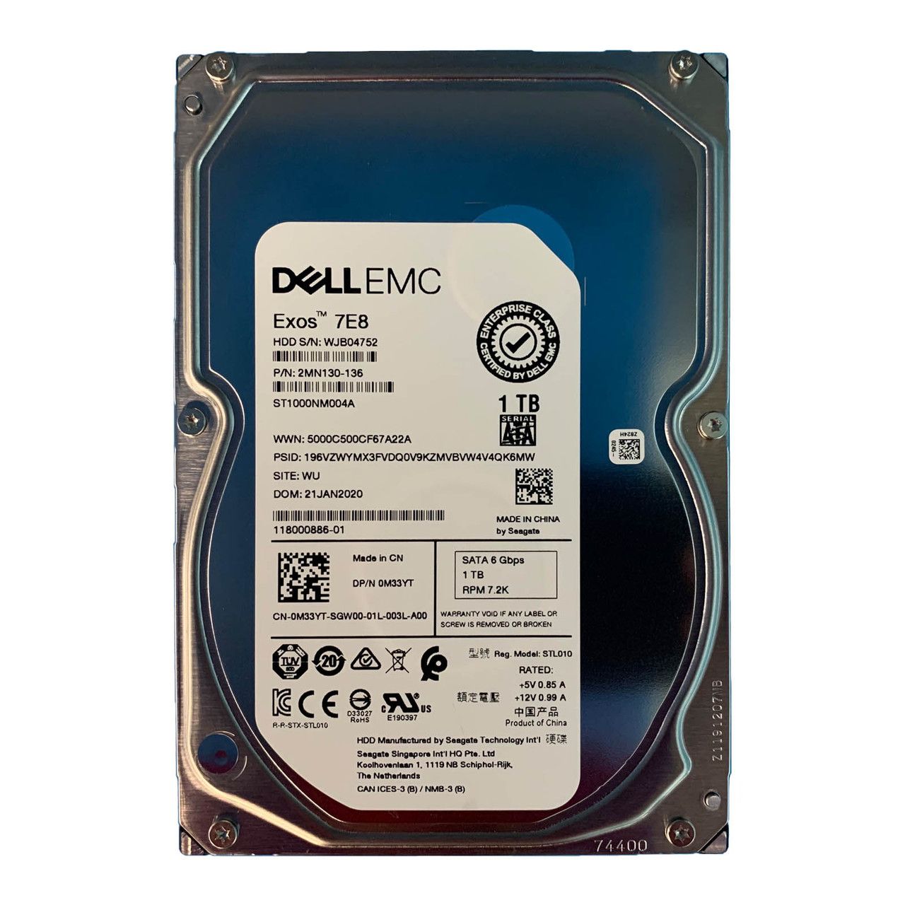 HDD server Dell Exos 7E8 (Seagate) 1 TB 3.5
