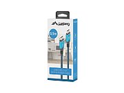 Lanberg CA-CMCM-44CU-0005-BK USB cable USB4 Gen 2x2 0.5 m USB C Black  Blue