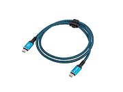 Lanberg CA-CMCM-44CU-0005-BK USB cable USB4 Gen 2x2 0.5 m USB C Black  Blue