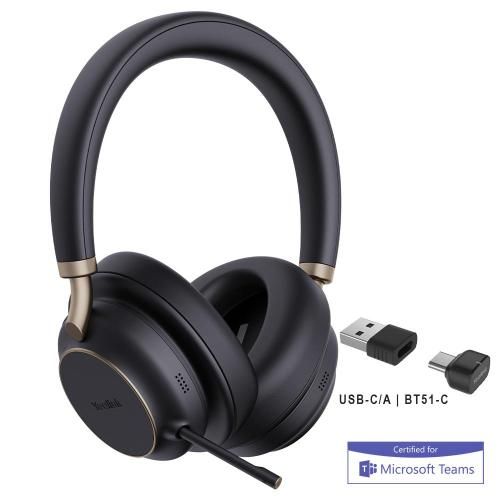 Yealink BH76 Plus Teams USB-C/A Căști Fără fir Bandă de fixare pe cap Apeluri/Muzică USB Type-C / USB Type-A Bluetooth Negru