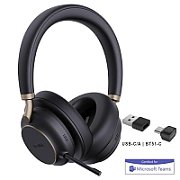 Yealink BH76 Plus Teams USB-C/A Căști Fără fir Bandă de fixare pe cap Apeluri/Muzică USB Type-C / USB Type-A Bluetooth Negru