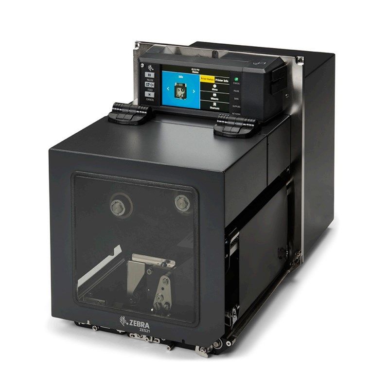 TT Printer ZE521R 6 , 203 dpi, RH, Euro and UK cord, USB, Serial, Ethernet, Bluetooth 4.1, Dual USB Host, RFID UHF Encoder: Rest of Wo