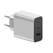 INCARCATOR retea Cuktech 2C1A Quick Charge 65W, 2 x USB Type-C Output, 1 x USB, argintiu  CUK0A15CEUSL  (timbru verde 0.18 lei)
