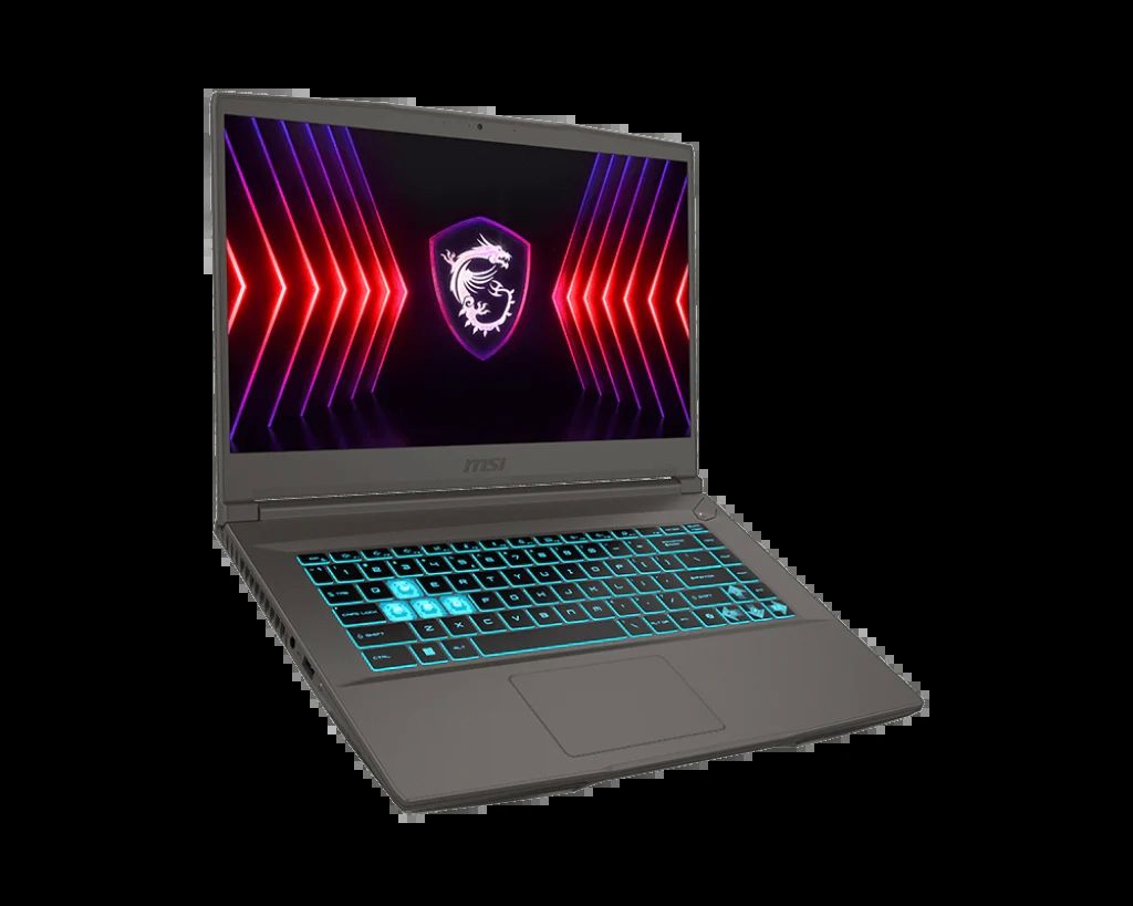 Laptop MSI Gaming Thin 15 B13uc-3430xro, 15.6 inch 1920x1080, Intel Core i5-13420H (8 C / 12 T, 3.4 GHz - 4.6 GHz, 12 MB cache), 16 GB DDR4, 512 GB SSD, Nvidia GeForce RTX 3050, Free DOS, Tastatura English, Gri