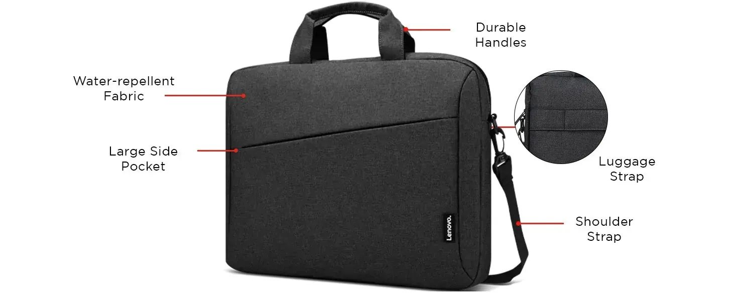 Geanta laptop Lenovo Casual Topload T210, 17 , Negru, Functii: Rezistenta la apa, Tip inchidere: Fermoar, Material: Poliester, Dimen diuni (Lungime x Inaltime x Adancime): 430mm x 60mm x 325mm, Greutate: 0.478 Kg, Garantie: 1 an