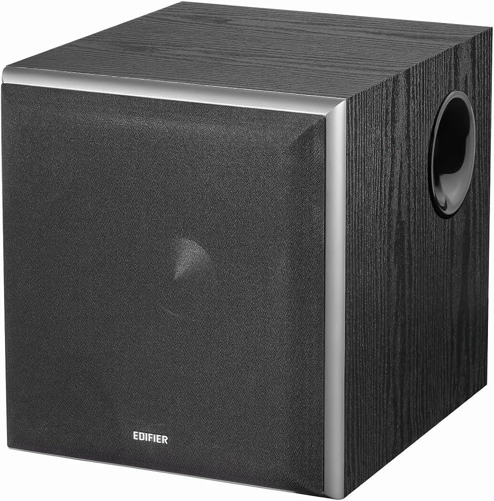 SUBWOOFER EDIFIER, RMS: 70W activ, 8  bass, RCA Line-in/Line-out, automatic stand-by, frecv. 35Hz-115Hz, black,   T5S-BK  (timbru verde 4.00 lei)