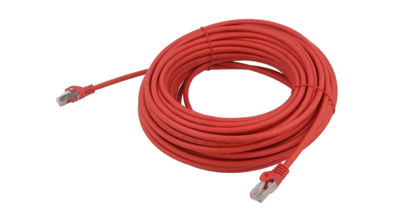 GEMBIRD S/FTP Cat. 6A LSZH patch cord red 20m