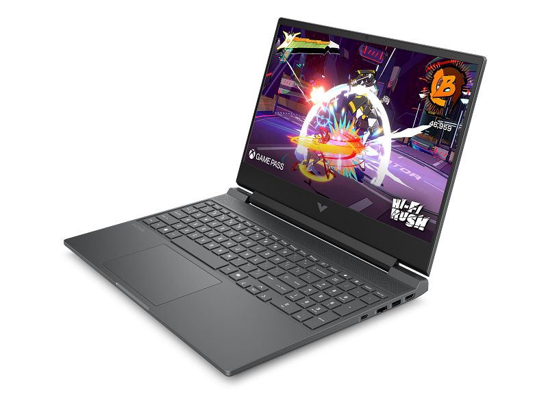 Laptop HP Victus 15-fa2099nn, 15.6 inch 1920 x 1080, Intel Core 7 - 240H (10 C / 16 T, 2.5 GHz - 5.2 GHz, 24 MB cache, 28 W), 24 GB DDR5, 1 TB SSD, nVidia GeForce RTX 5060, Fara sistem de operare, Tastatura International, Negru