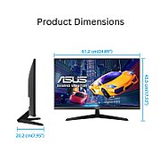 Monitor Asus 27  VY279HGR, Diagonal (inch): 27, Diagonal (cm): 68, Aspect ratio: 16:9, Panel: IPS, Resolution: 1920x1080, Refresh Rate: 120Hz, Response time MPRT: 1ms, Brightness (max): 250 cd/m², Contrast (static) : 1500:1, Viewing angle: 178/178, Colours: 16.7M, VESA Wallmount: 100x100, Tilt