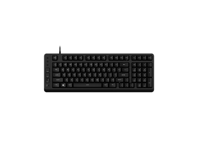 Tastatura gaming HP HyperX Eve 1800GAM, membrana, lungime cablu 1.5m, iluminare RGB (16,777,216 colors), polling rate 1000 Hz, negru