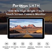 Monitor Portkeys LH7H, 7 , Touchscreen, Alb1000nits, 8W