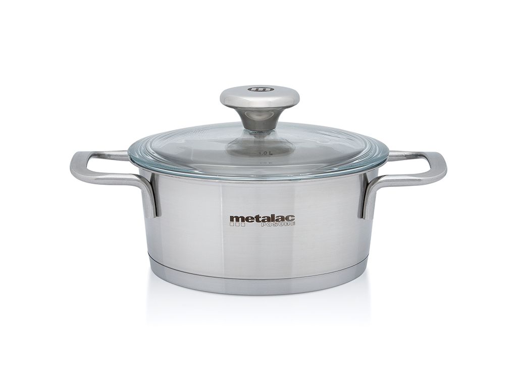 Caserola 1.3l Santino Metalac inox/16cm/1.3l