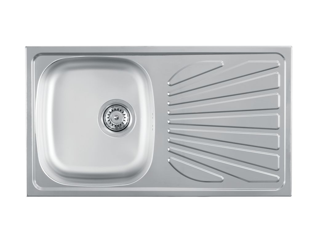 Chiuveta 1D Inox Luna Flex770 x 435 mm/sifon 90 mm, inox