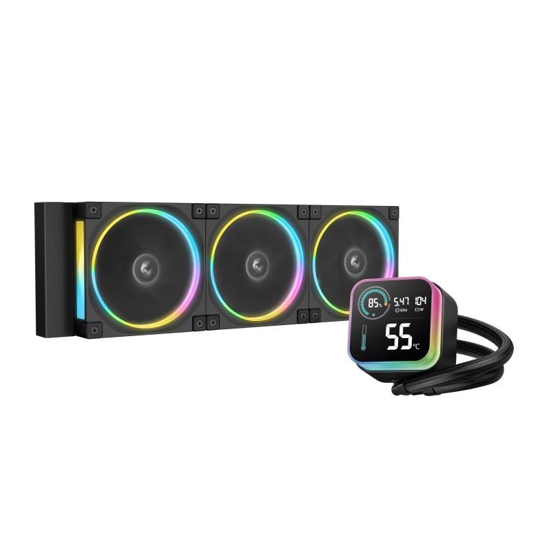 DeepCool LQ360 ULTRA ARGB Processor Liquid cooling kit 12 cm Black