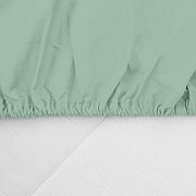 CEARCEAF PAT CU ELASTIC 160X200 CM VERDE