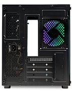 CARCASA  SPACER - gaming, Mini Tower, mATX,  AQUARIUM , fara sursa, sticla securizata, 6 x ARGB fan, HUB, telecomanda, USB 3.0 x 1, USB Type-C x 1, HD-Audio, Jack 3.5mm x 1, PSU shroud, black  SPCS-GC-AQUARIUM-BK-6F 