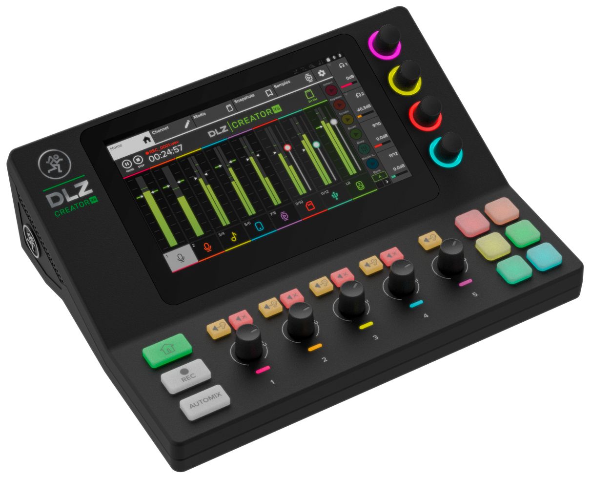 MACKIE DLZ Creator XS - Mikser cyfrowy do podcastingu i streamingu technologia Mix Agent