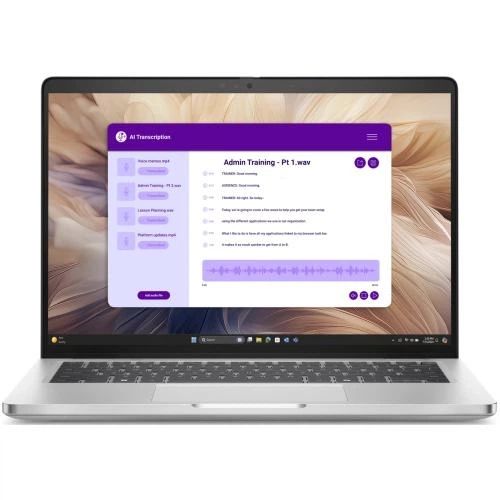 Laptop Dell Pro 14 Plus PB14250, 14 inch 1920 x 1200, Intel 266V (8 C / 8 T, 2.2 GHz - 5.0 GHz, 12 MB cache), 16 GB LPDDR5X, 512 GB SSD, Intel Arc Graphics, Windows 11 Pro