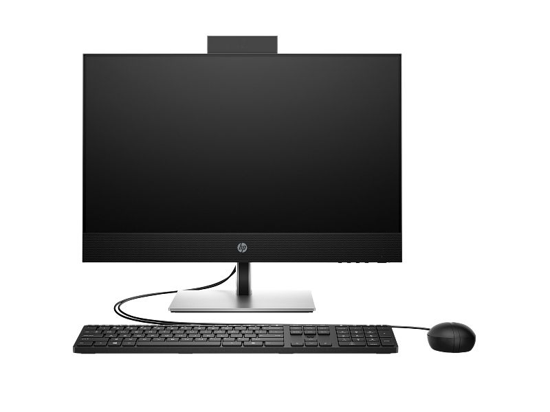 All-in-One HP ProOne440 G9  cu procesor Intel Core i5-14500T 14 Core (1.7 GHz, up to 4.8 GHz, 24MB), 16GB DDR5 4800MHz (1x16GB), 512GB M.2 2280 PCle NVMe, video  integrat Intel UHD Graphics, Free DOS, Black, 1yw