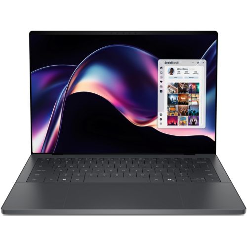 Laptop portabil Dell XPS 14, cu procesor Intel Core Ultra X7 358H, 14'' OLED Touch 2.8K 20-120Hz, 32GB LPDDR5x, 2TB M.2 PCIe NVMe SSD, Intel Arc Graphics