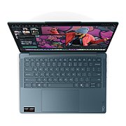 Lenovo Yoga Slim 7 14AKP10 Ryzen AI 5 340 14  WUXGA OLED 400 nits 60 Hz Glossy 16 GB LPDDR5-6400 512 GB SSD Radeon 840M Graphics 1080p webcam 70 Wh Win11 Tidal Teal