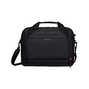Geanta laptop Targus Classic EcoSmart® Briefcase, pentru laptopuri de 13-14”, dimensiuni: 10.23  x 2.55  x 10.82 , dimensiuni compartiment laptop: 12.8  x 8.9 , capacitate 4.6 L, negru