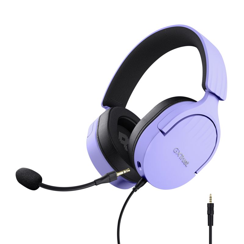 Trust GXT 489P FAYZO. Product type: Headset. Connectivity technology: Wired. Recommended usage: Gaming. Headphone frequency: 20 - 20000 Hz. Cable length: 1.2 m. Weight: 255 g. Product colour: Black, Purple