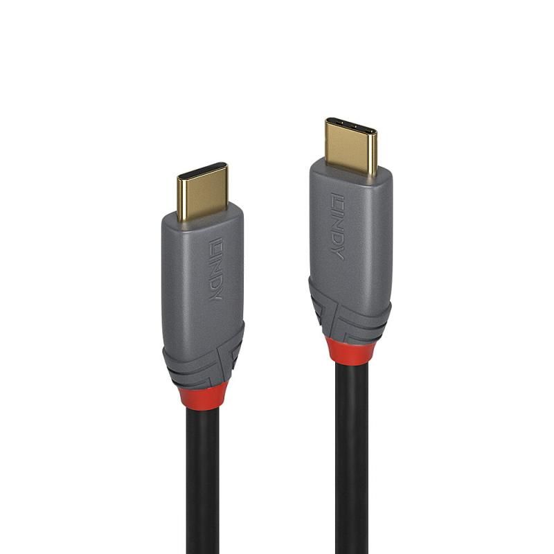 Cablu Lindy  USB 3.2 Type-C to Type-C (tata - tata), lungime 7m, Supported Bandwidth: 10Gbps, 100W PD, Anthra Line