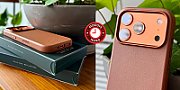 Mujjo Leather Case - etui skórzane do iPhone 17 Pro Max kompatybilne z MagSafe (bronze red)