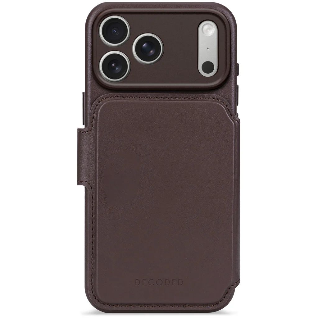 Decoded Leather Detachable Wallet - skórzana obudowa ochronna do iPhone 17 Pro Max kompatybilna z MagSafe (chocolat brown)