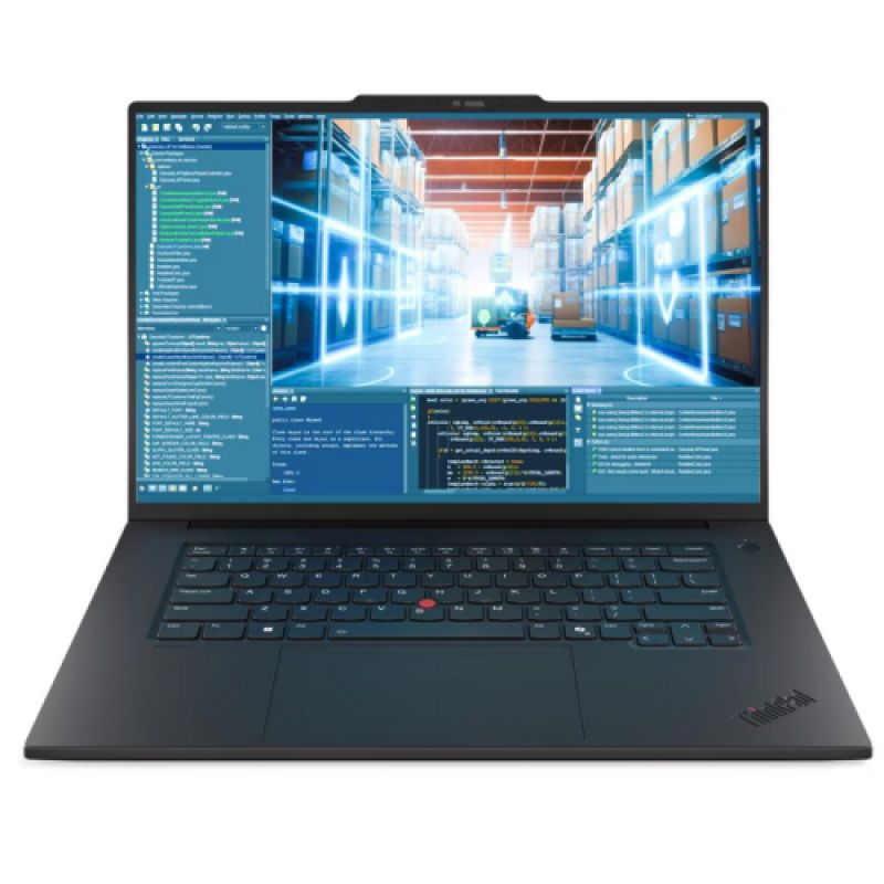 Laptop Workstation Lenovo ThinkPad P1 Gen 8, cu procesor Intel Core Ultra 7 255H, 16'' OLED, 32 GB LPDDR5x, 1 TB, NVIDIA GeForce RTX PRO 2000, 8GB GDDR7, Windows 11 Pro, 3 ani Garantie