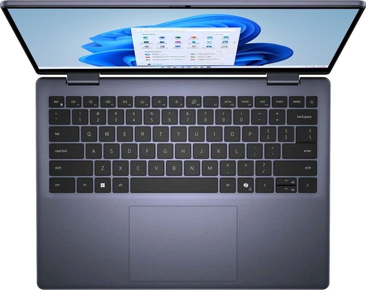 Laptop Dell 7445-A124CLDDX Ryzen 5 8640HS/14  (1920x1200) TouchScreen/16GB/SSD 512GB/BT/BLKB/FPR/x360/Win 11 Ice Blue