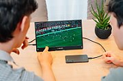 Monitor tactil portabil 14  Verbatim incl PBCarcasa plastic/PB 5000mAh/FHD 1920x1080
