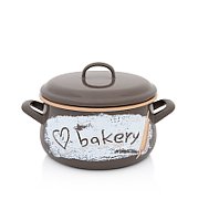 Oala 4l cu capac Bakery Metalac email/20cm/4l