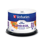 DVD+R DL Verbatim 8X 8.5GB 50 bucWide printable surface