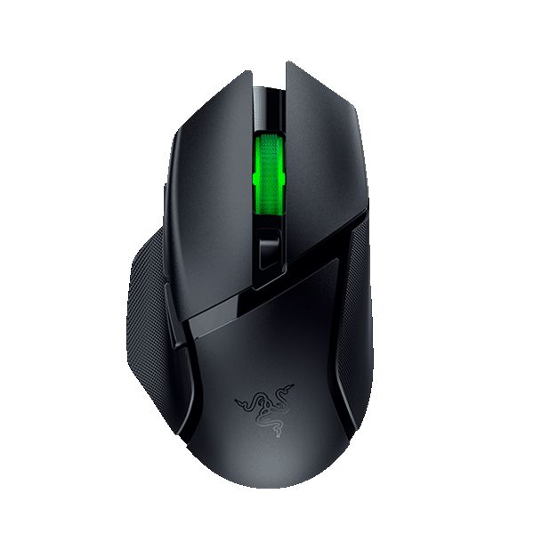 Mouse Razer Basilisk V3 X HyperSpeed, rezolutie 18000 DPI, iluminare RGB Chroma, senzor Razer™ 5G Advanced 18K DPI Optical Sensor, durata de viata baterie pana la 285 ore (hyperspeed), pana la 535 ore (bluetooth), alb