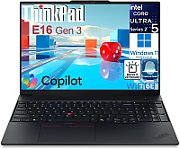 Laptop Lenovo ThinkPad E16 Gen 3 22AY0025HV, 16 inch 2560 x 1600, Intel 256V (8 C / 8 T, 2.2 GHz - 4.8 GHz, 12 MB cache, 12 W), 16 GB LPDDR5X, 512 GB SSD, Intel Graphics, Windows 11 Pro