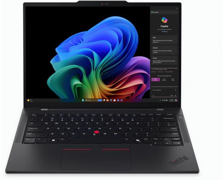 Laptop Lenovo ThinkPad T14s Gen 6 21N10026HV, 14 inch 1920 x 1200, Qualcomm Snapdragon  X1P-42-100 (8 C / 8 T, 3.4 GHz - 3.4 GHz, 42 MB cache), 16 GB LPDDR5X, 512 GB SSD, Qualcomm Adreno, Windows 11 Pro
