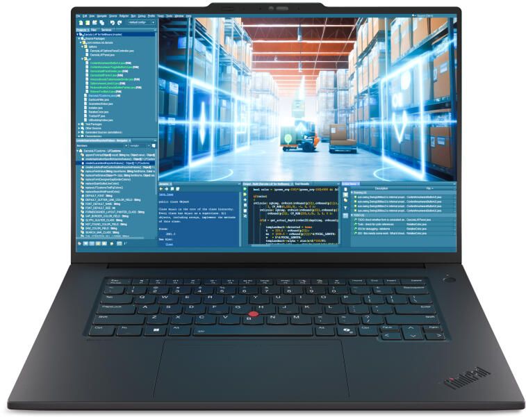 Laptop Lenovo ThinkPad T1g Gen 8 21TD0002HV, 16 inch 1920 x 1200, Intel 255H (16 C / 26 T, 2.5 GHz - 5.1 GHz, 24 MB cache, 28 W), 32 GB LPDDR5X, 1 TB SSD, Nvidia GeForce RTX 5060, Windows 11 Pro