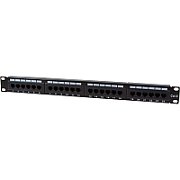 PATCH PANEL LOGILINK 24 porturi,  UTP, Cat6, 1U pentru rack 19