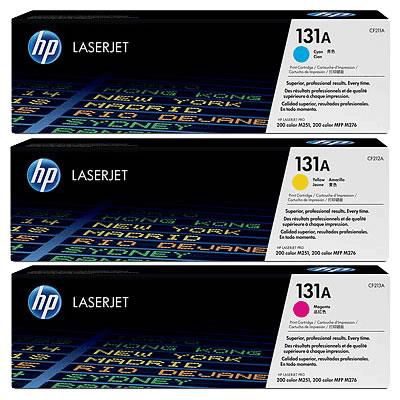 Toner HP LaserJet 131A U0SL1AM Color-Pack Tri-Pack Cyan/ Yellow/ Magenta_3