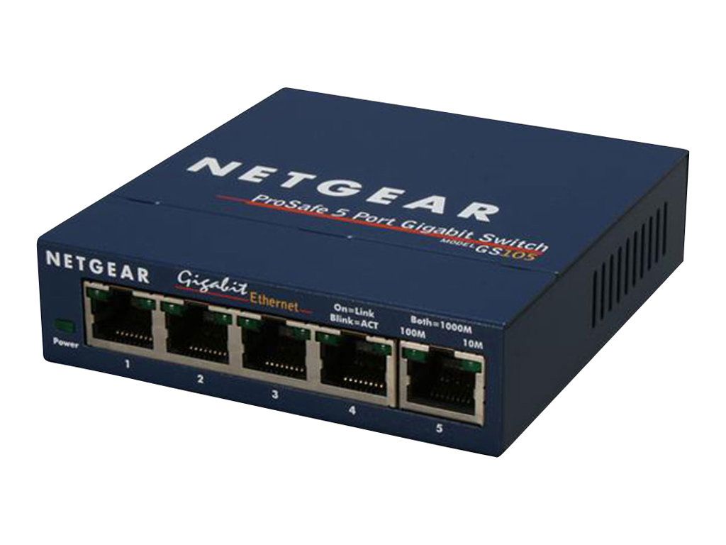 NETGEAR GS105GE Netgear ProSafe 5-Port Gigabit Desktop Switch Metal (GS105GE)_2