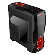 nJoy Carcasa Njoy Supernova, MiddleTower, fara sursa, black/red